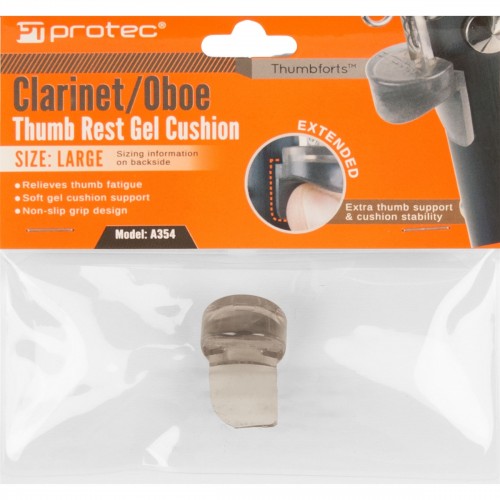 Protec Protec Clarinet / Oboe Thumb Rest Gel Cushion with Extension (Large)