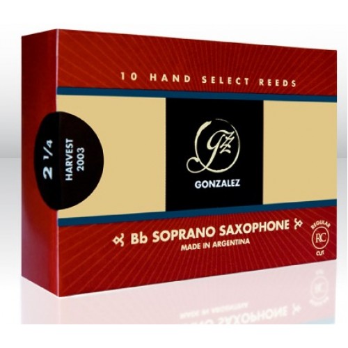 Gonzalez Reeds Gonzalez Regular Cut Soprano Saxophone Reeds - Box 10